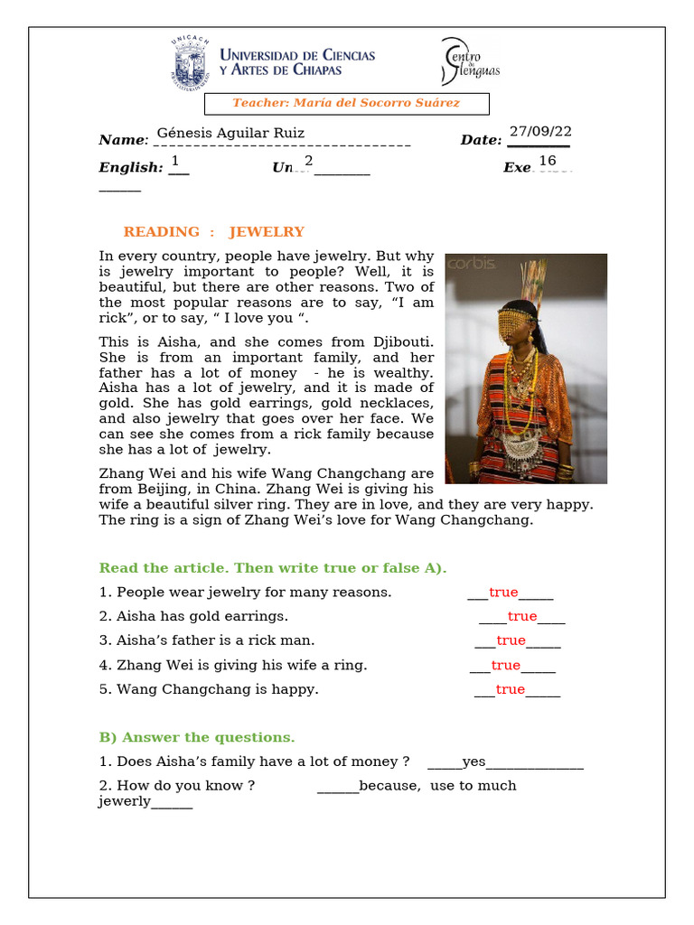 Exercise 16 Reading | PDF