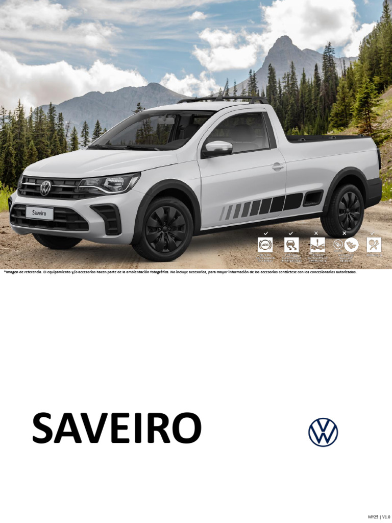 Volkswagen Saveiro Pa Ficha Tecnica My25 v1 PDF | PDF | Vehículo de ...