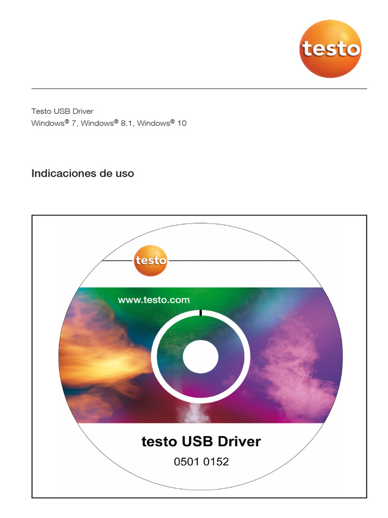 Testo Usb Driver Indicaciones de Uso | PDF | Microsoft Windows | Software