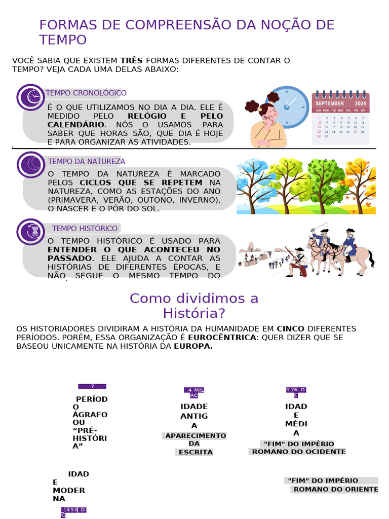 Compreensão das Formas de Tempo | PDF | Tempo | Calendário