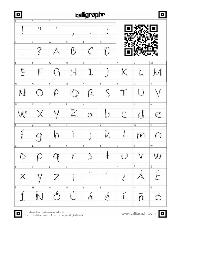 Calligraphr Template | PDF