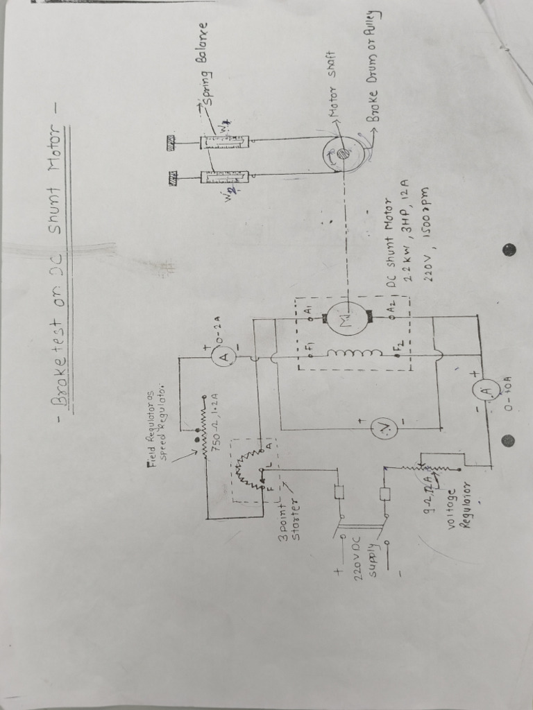 Brake Test On DC Motor | PDF