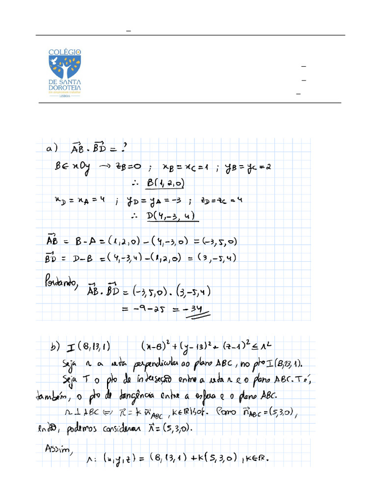 Revisão de Matemática A - 12.º Ano | PDF
