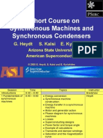 A Short Course On Synchronous Machines & Synchronous Condensers