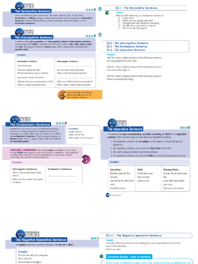 Grammar Level H - Week 1 Term3 | PDF