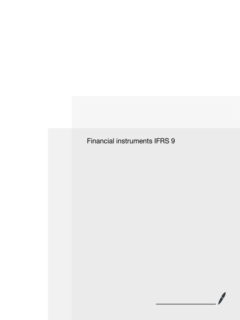 IFRS 9 - Financial Instruments 3 | PDF | International Financial ...
