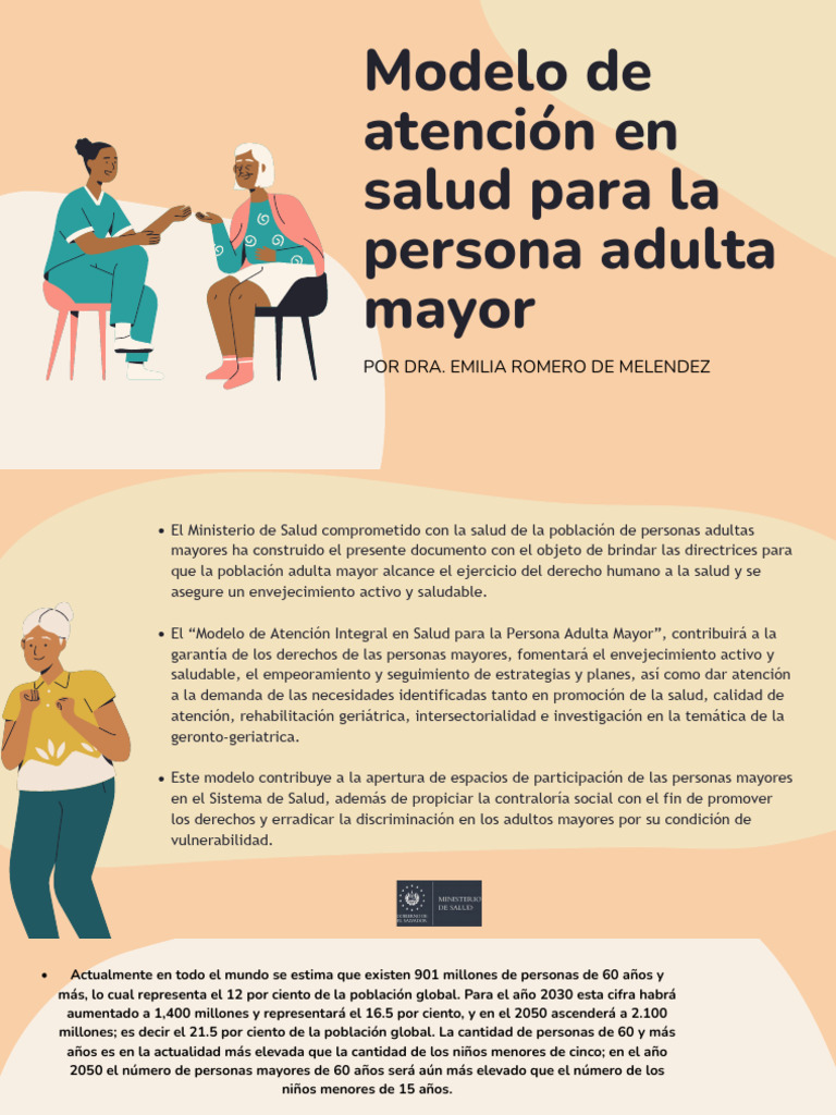 Modelo de Atención Integral para Adultos Mayores | PDF | Vejez | Invalidez
