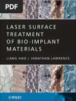 Download Laser Surface Treatment of Bio-implant Materials by Prashant Sharma SN87386039 doc pdf