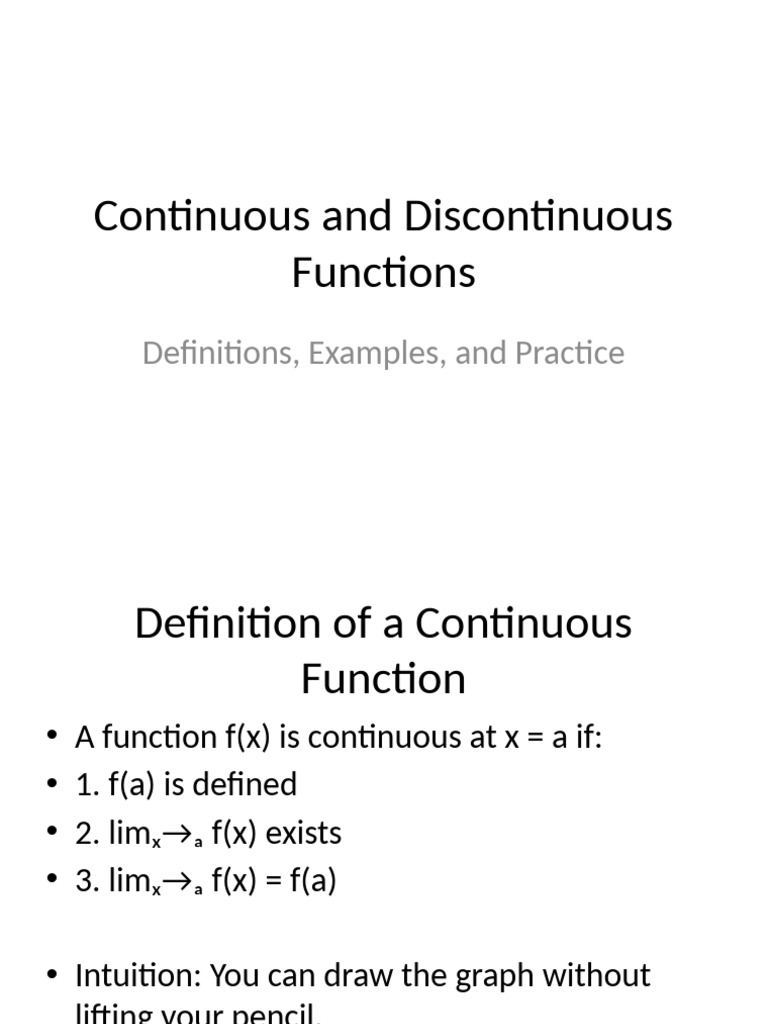Types of Discontinuity Explained | PDF
