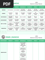 January-February 2026 Duty Roster | PDF