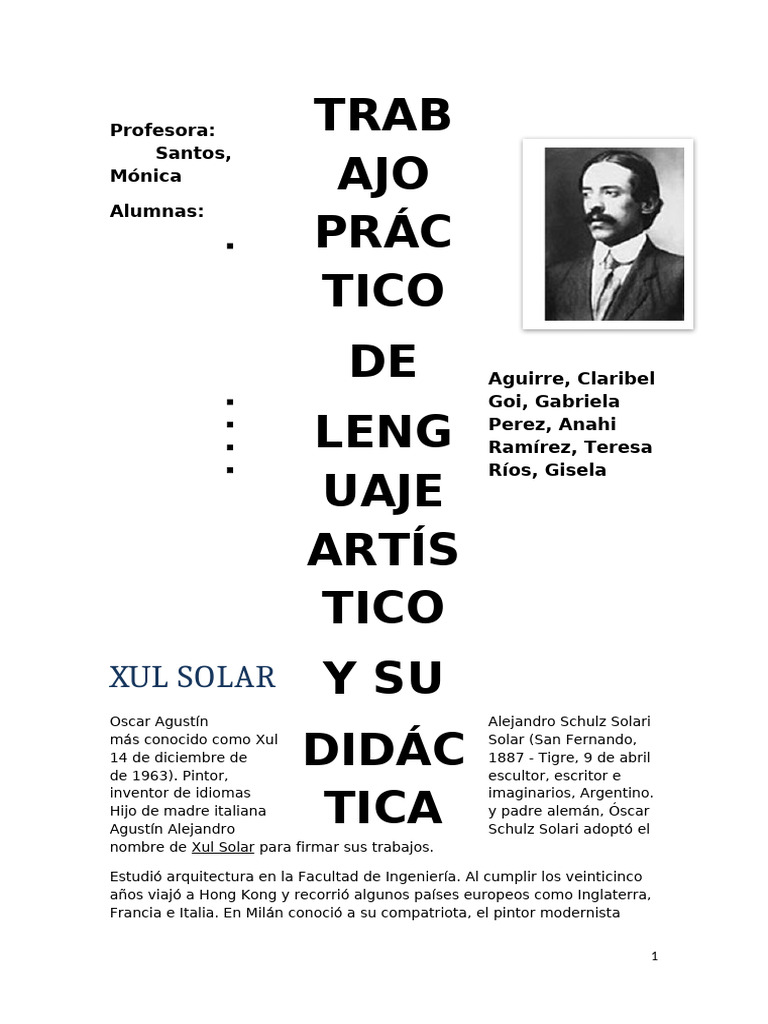 Xul Solar: Arte y Surrealismo Infantil | PDF | Surrealismo | Las artes
