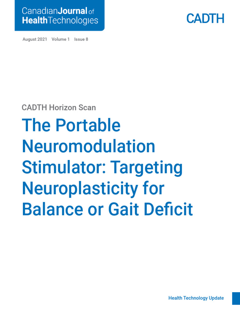 Portable Neuromodulation Stimulator for Gait | PDF | Traumatic Brain ...