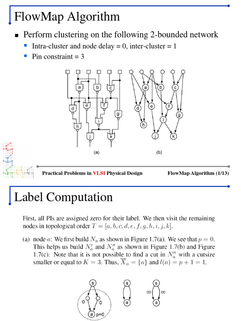 FlowMap Algorithm for VLSI Design | PDF