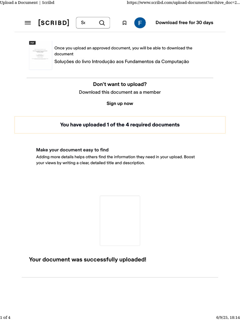 Upload A Document - Scribd | PDF | Scribd