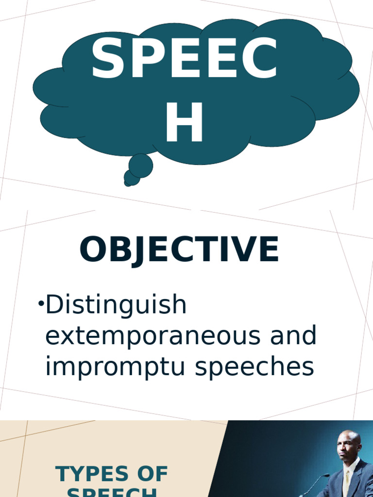 Types of Speech According To Delivery | PDF | Public Speaking