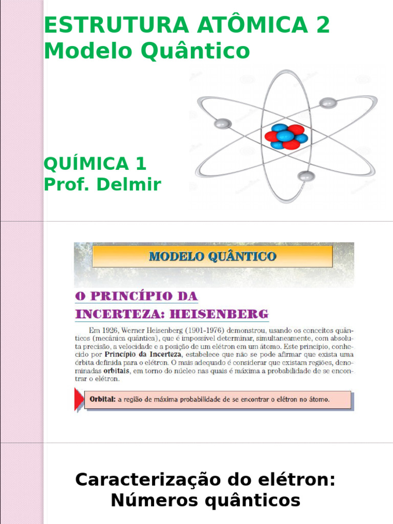 Estrutura Atômica 3 - Modelo Quântico | PDF