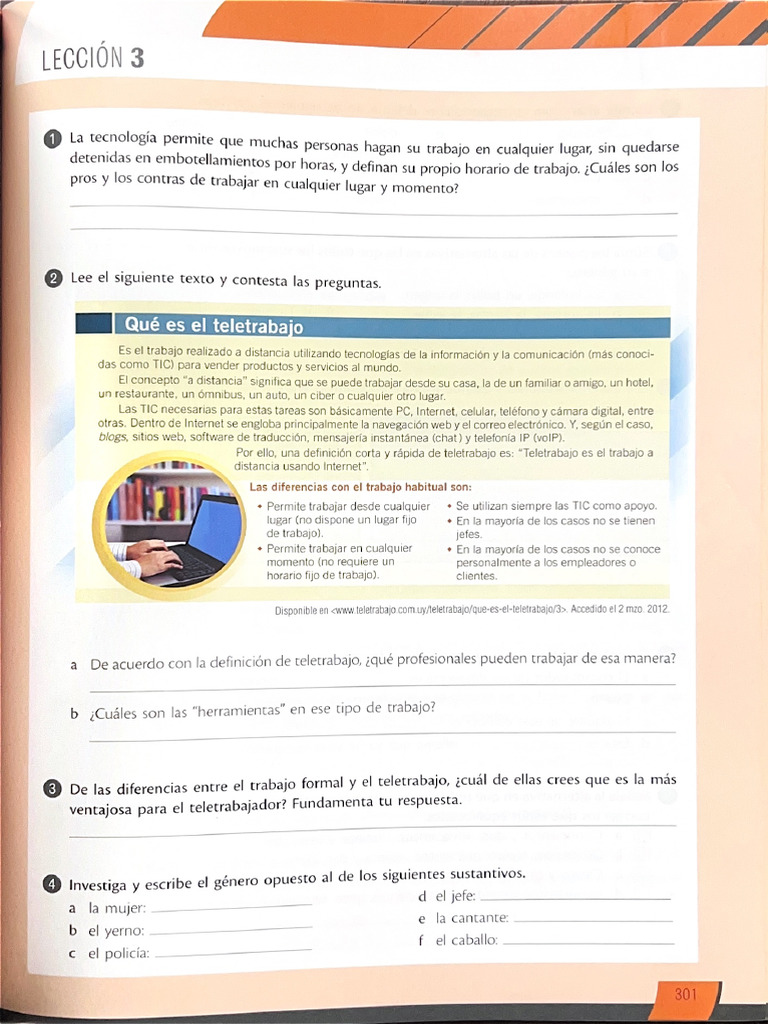 Atividade Lección 3 | PDF