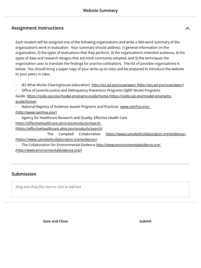 Website Summary Assignment Wk2 | PDF