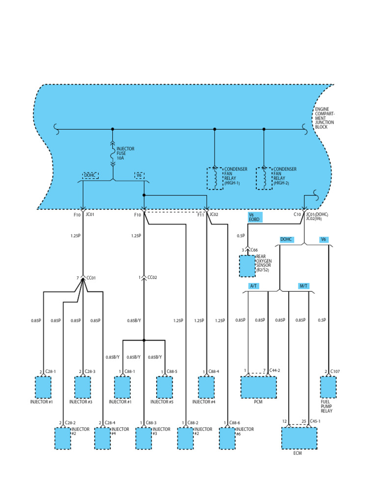 Injector and Relay Wiring Diagram | PDF | Rotating Machines ...