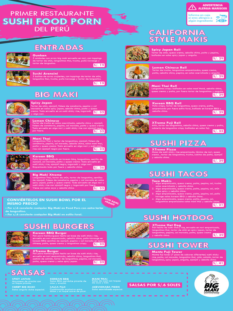 Big Maki | PDF | Sushi | Alimentos