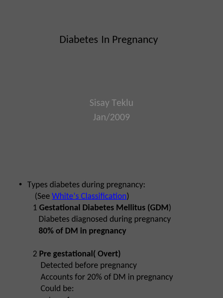 Diabetes Management in Pregnancy | PDF | Gestational Diabetes | Diabetes