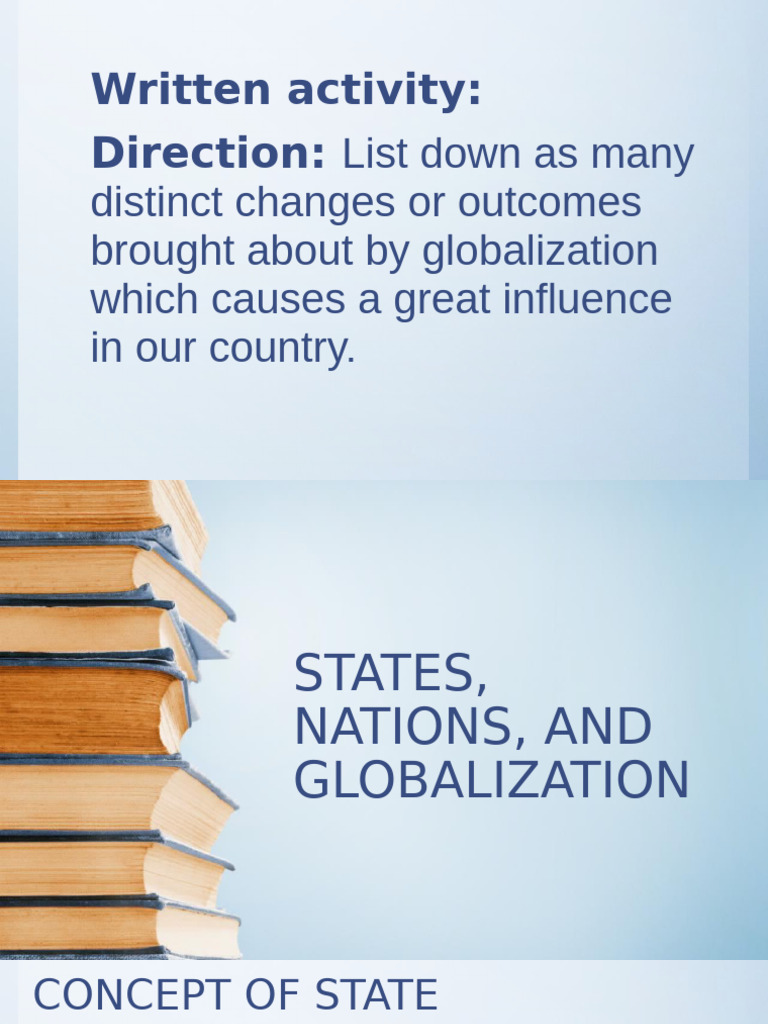 Globalization's Impact on State Dynamics | PDF | Territorial Waters ...