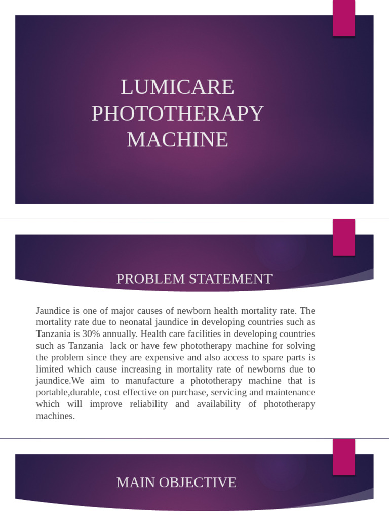 Affordable Portable Phototherapy Machine | PDF | Medical Specialties ...