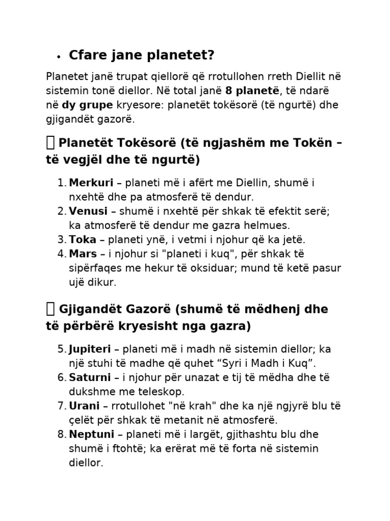 Cfare Jane Planetet | PDF