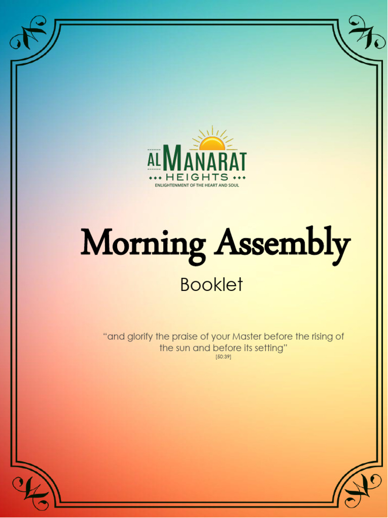 Morning Assembly | PDF | God In Islam | Prophets And Messengers In Islam