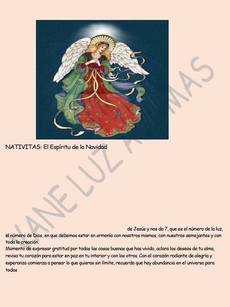 Ángel de la Natividad y su Luz | PDF | Navidad | Natividad De Jesus
