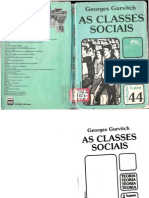 Georges Gurvitch. as Classes Sociais