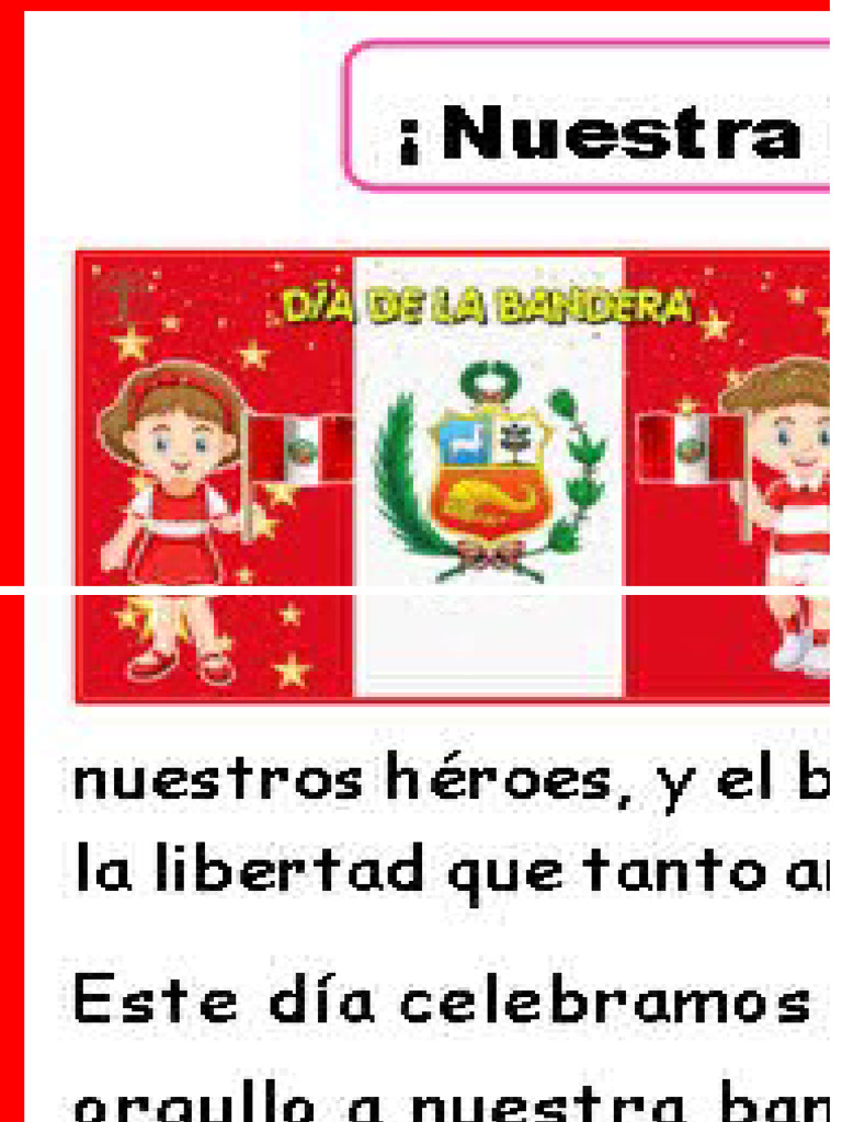 Lectura Ampliada Dia de La Bandera | PDF
