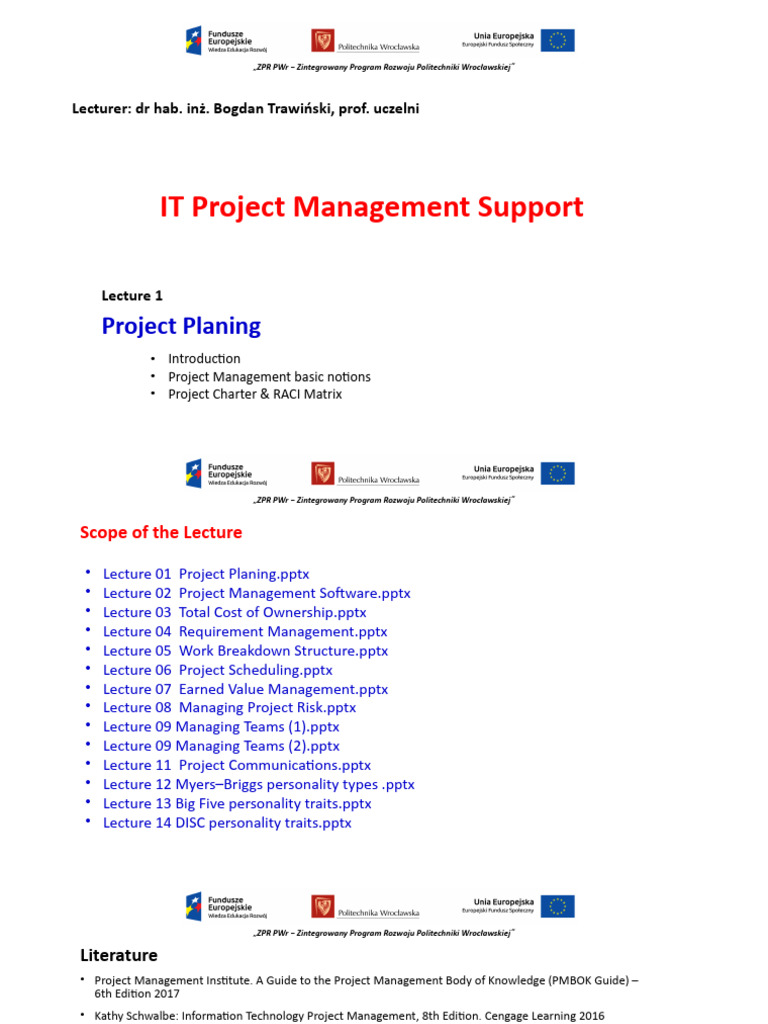 Lecture 01 Project Planing | PDF | Project Management | Business