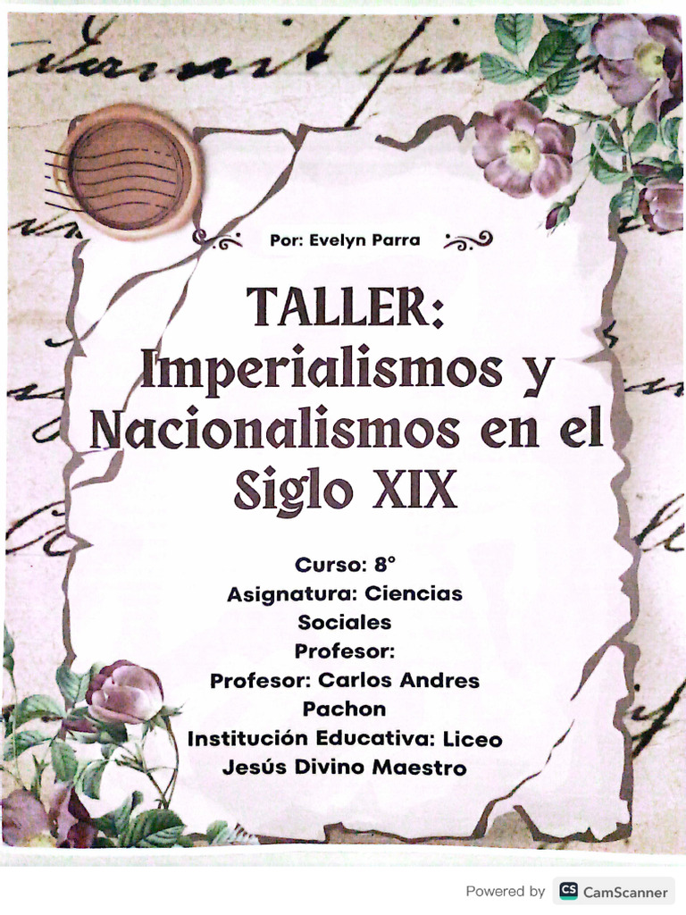 Taller Imperialismo y Nacionalismo en El Siglo XIX | PDF