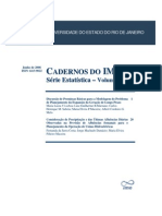 Cadernos Do IME - Serie a Vol 20