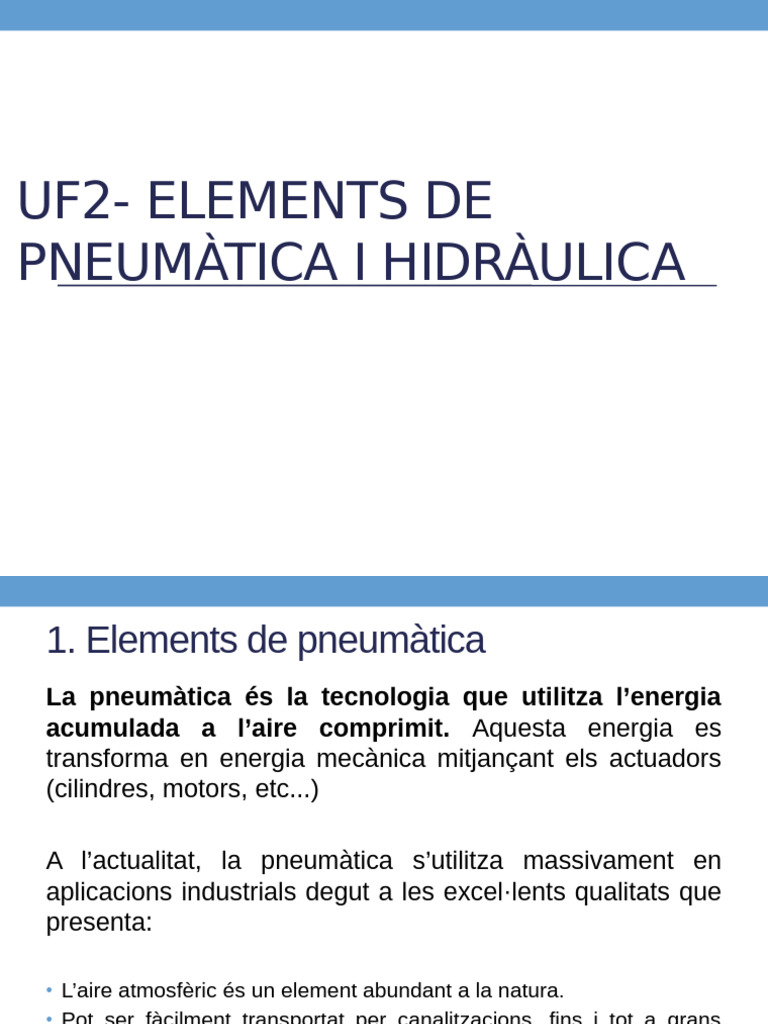 UF1 - NF2 Pneumàtica | PDF