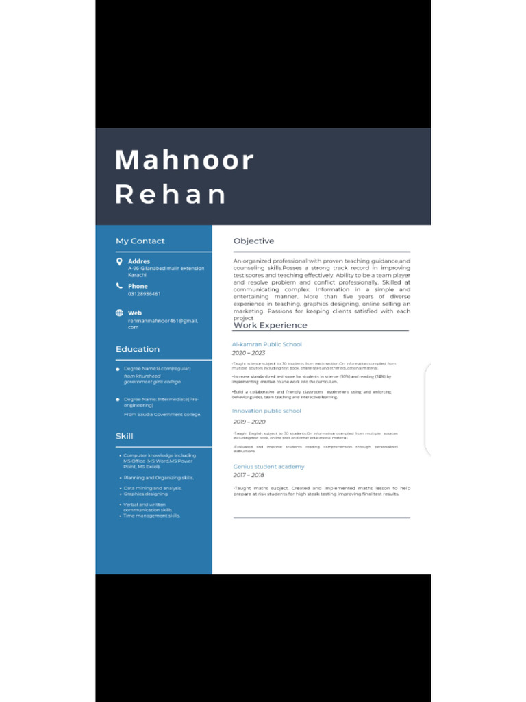 Mahnoor Ahmed | PDF