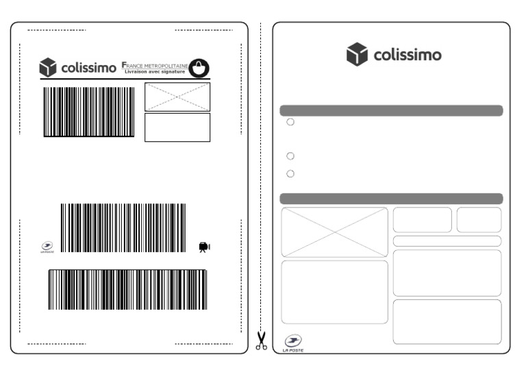 Guide d'utilisation étiquette Colissimo | PDF | Communication écrite