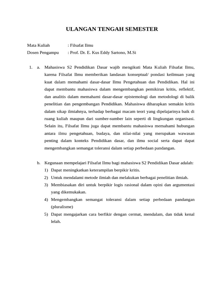 Trima Mukti - UTS | PDF