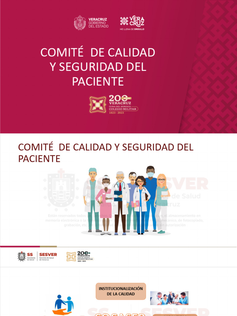 Comité de Calidad y Seguridad del Paciente | PDF | Hospital | Infección ...