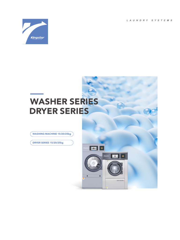 Kingstar Industrial Washer & Dryer Series | PDF | Washing Machine ...