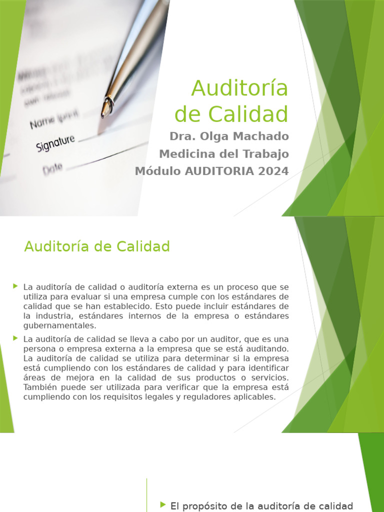 Auditoría de Calidad y ISO 9001 | PDF | Calidad (comercial) | Gestión ...