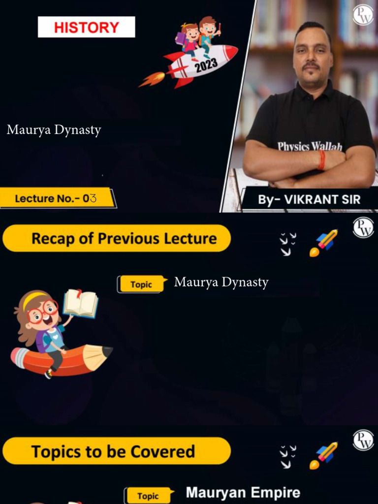Maurya Dynasty 03 - Class Notes | PDF