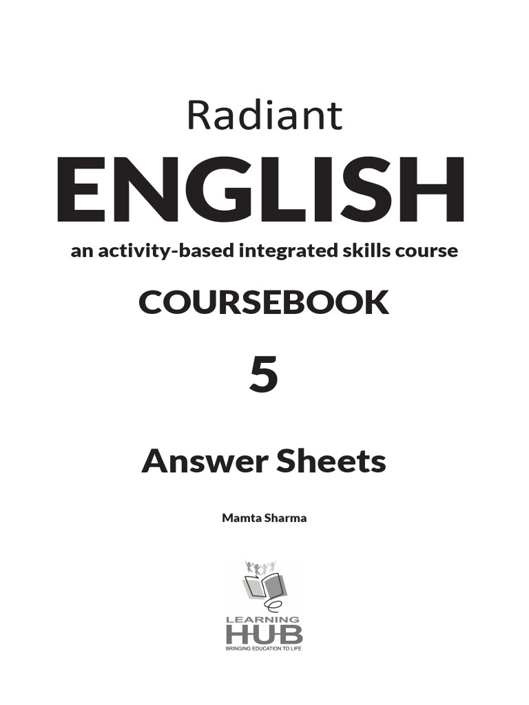 Radiant English Coursebook 5 Answers | PDF