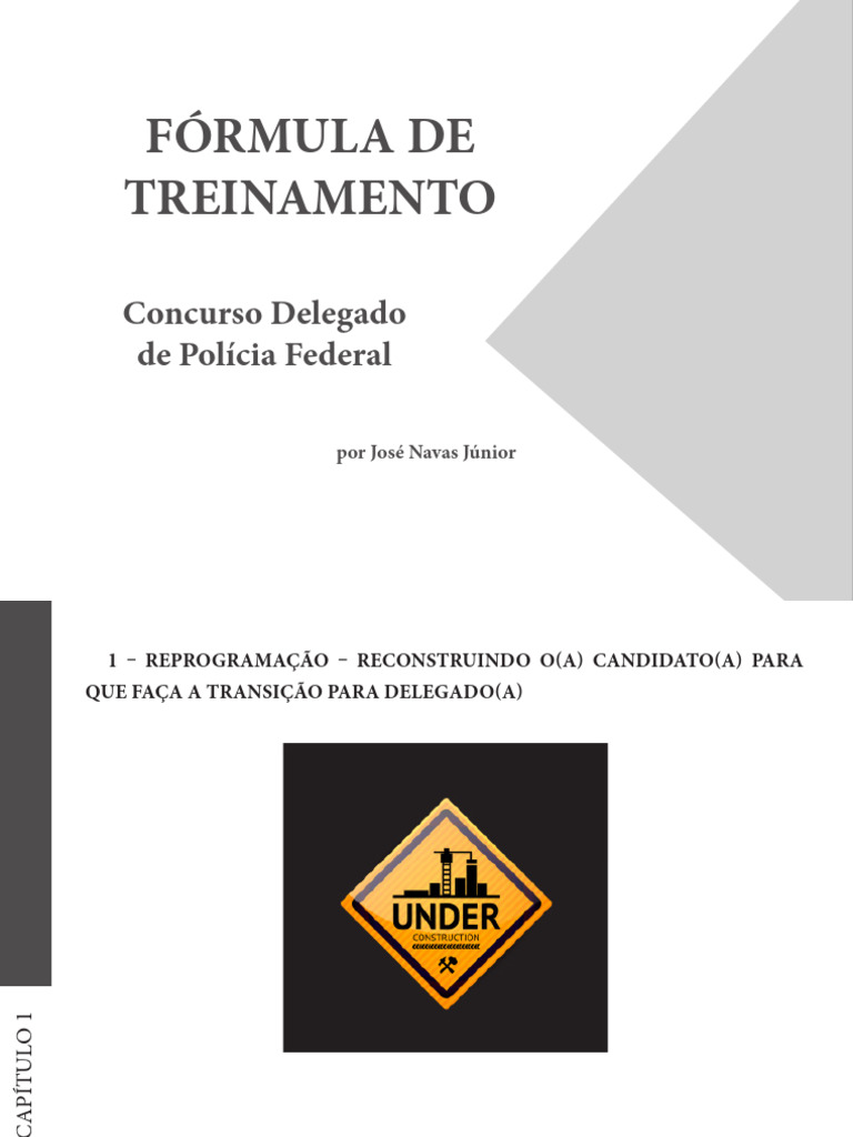 Treinamento para Delegado de Polícia Federal | PDF | Tempo | Polícia