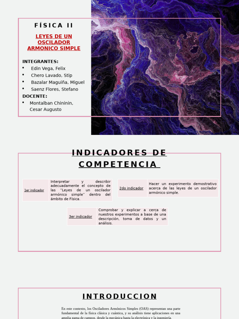 de Fisica Leyes de Un Oscilador Armonico Simple | PDF | Física | Péndulo