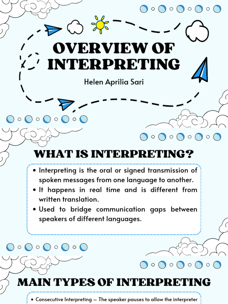 Types and Importance of Interpreting | PDF