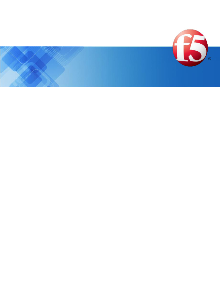F5 SDC Overload Control Overview | PDF | Load Balancing (Computing ...