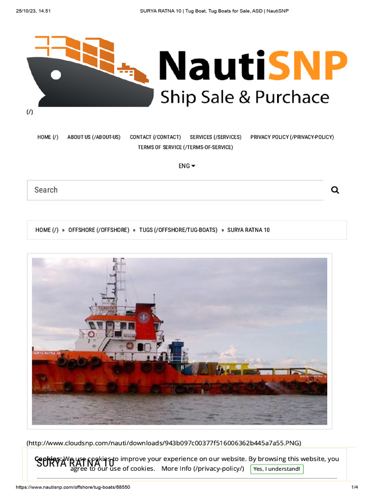 Surya Ratna 10 - Tug Boat, Tug Boats For Sale, Asd - Nautisnp | PDF ...