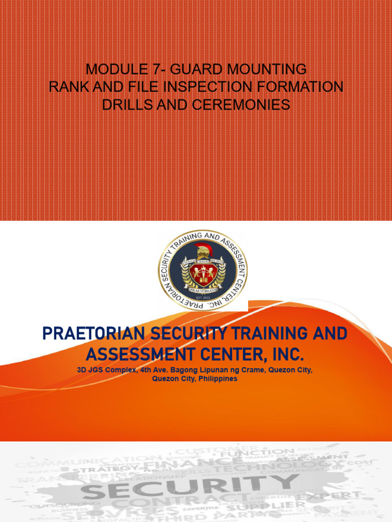 Module 7.Pptx Guard Mounting and Rank File Inspecton | PDF | Military ...